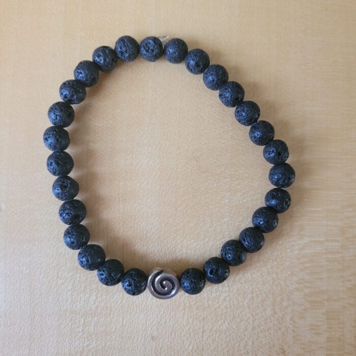 Lava Duftarmband Silber – Bild 1